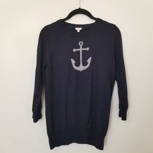 J. Crew navy merino sweater